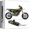 MOTOTOPGUN arrow 52512AKN scarico omologato thunder alluminio nero fondello carby compatibile con fantic motor xef/xmf 125 2023 mototopgun