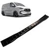 CHROMEMASTER | Protezione Paraurti Posteriore Compatibile con Ford Transit Custom 2023+; Plastica ABS, Luccicante, Nero; Proteggi il Paraurti Posteriore della tua Auto dai Danni