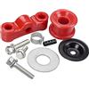 LEETUTA Boccola di sospensione rossa per leva del cambio, con perno a C, per Acura Integra Honda Civic CRX All B-Series Dohc B16 B18