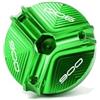 chencheng35 Adatto for Kawasaki Z900RS Z900SE Z900 RS SE 2017-2023 2024 2025 CNC Tappo serbatoio fluido freno anteriore posteriore Tappo riempimento olio(Oil Cap-Green)