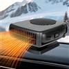 Drqzwp Riscaldamento 12v per Auto, Riscaldatore Auto 200W, Stufetta per Auto Portatile Sbrinatore Parabrezza per Ventola Raffreddamento Ruotabile a 360° Termoventilatore Riscaldatore per Auto Camion Barca