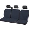 Lupex Shop Set Coprisedili Universali per Furgone 3 Posti misto Cotone poliestere, singolo + doppio, Cintura Alta, colore Blu Scuro