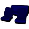 Lupex Shop - Coprisedili auto compatibili per 126, blu scuro, Prodotto Made in Italy, tessuto poliestere, set fodere sedili completo