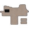 Alpha-Tex Produktions- und Handels GmbH Tappetini adatti per Fiat Ducato Tipo 250 alle Sitzvarianten (Costruzione 2006 - attuale), Amalfi beige | 1 pz.+ 2 tappetini | Bordo beige