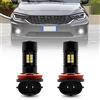 NSLUMO COPPIA FENDINEBBIA H8 LED CANBUS per Fiat Tipo Mk1 Mk2 2015-2023 NESSUN ERRORE 2x Xenon Bianco H8 H11 LED Lampadina Fendinebbia Luce di guida