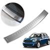 Chromemaster | Protezione paraurti Posteriore | Compatibile con Mini Countryman 2010-2016 | Acier inox brossé, argent mat | Protegge la vernice del paraurti dai graffi