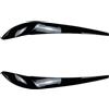 MEIZIYU Adesivi for sopracciglia for fari auto adatti for BMW X3 F25 X4 F26 2014-2017, palpebre nere lucide, copri ciglia, lampada for fari sopracciglio del faro dell'auto