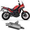 MOTOTOPGUN arrow scarico omologato indy-race alluminio compatibile con moto morini x-cape 650 2022 2023 mototopgun