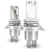 NATGIC H4 9003 HB2 Lampadine Fendinebbia LED ad Alta Potenza 55W CanBus Senza Errori Super Brillante Luce di Marcia Diurna 3200LM e 6500K Xenon Bianco DC 9V - 32V (Confezione da 2)