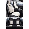 Congxy Set Coprisedili Auto Universale per Anteriori e Posteriori | Compatibile con Airbag Laterale, Bianco