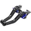 YSHBSDX Leve Frizione Freno Per Triumph Speed Triple 1050 Leva Frizione Freno Corta Moto Regolabile CNC In Alluminio(Black-B)