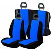 Generico Coprisedili Auto in Cotone 100% Made in Italia, Compatibili con Panda (169) 2003/2012 nero/azzurro