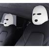 Monivi Divertente federa per cuscino per seggiolino auto, personalizzabile, copertura integrale per poggiatesta auto, maschera da sci, decorazione per passamontagna Tesla modello Y/3, confezione da 2