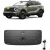 Ruiya 2026 Upgrade Ombrello Parasole Auto Parabrezza Compatibile con Kia Sportage 2016-2026, Parasole Anteriore Pieghevole Protezione UV, Accessori Auto Sportage