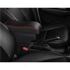 CHEFRU Compatibile con Fiat 500L Scatola Bracciolo per Auto Scatola Portaoggetti per Console Centrale Centrale Contenitore Bracciolo Parti di Retrofit USB Braccioli Auto(C4 Red Line)