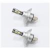 Generico COPPIA LAMPADE A LED per auto H4 BI-LUCE per Punto Evo dal 2010 in poi ANABBAGLIANTI - ABBAGLIANTI 12V. 25W. 6500 Lumen installazione PLUG&PLAY NO ERROR - LED F35 H4