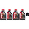 Motul 4 LITRI OLIO 7100 15W50 100% SINTETICO CON FILTRO OLIO HH153 MONSTER HYPERMOTARD MULTISTRADA