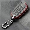 KSHSAA Custodia portachiavi in pelle per auto 3 pulsanti Telecomando automatico Shell Portachiavi adatto per Peugeot 308 407 508 2008 3008 208 esperto partner rifter