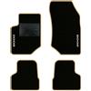 QUEMAR Tappetini Auto per Peugeot 2008 II e-2008, Bordo Beige, 2 Ricami | dal 2019 / Kit Tappeti Moquette e Gomma su Misura / Set 2 Anteriori + 2 Posteriori / Ricami e Colori Personalizzati