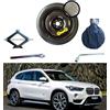 D'ANGELO 1988 Kit Ruotino di Scorta 18 compatibile con BMW X1 con Cric, Chiave e Sacca (2017>) 135/80R18