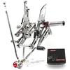 Konerstone (Versione 2.0) Pedane regolabili per CBR1000RR 2004-2007/CBR600RR 2006 2003-2005 Poggiapiedi Pedane Poggiapiedi Accessori CBR 1000 RR CBR 600 RR CBR 1000RR 600RR Nero (Grigio)