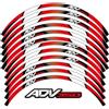 JAYWIS Decalcomanie per cerchioni Adesivo Per Ruota Di Motocicletta All'interno Del Mozzo Decalcomanie Nastro Riflettente A Strisce Per Cerchioni Accessori Per H&onda ADV350 Adv 350 Adesivi per ruote(Colore