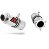 DOMINATOR Terminale di Scarico Marmitta Silenziatore GP1 compatibile con ZX6R 1995-1997