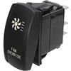 Asudaro Pannello Interruttori A Bilanciere per Ventola, 12v24v Interruttore A Bilanciere per Override Ventola Interruttore A Bilanciere A Doppio Led Interruttore A Bilanciere, per Camion Car Boat Rv Auto Moto