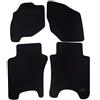 J&J AUTOMOTIVE Tappetini in Tessuto per Honda Jazz 2002-2008, Set da 4 Pezzi Anteriori e Posteriori, di Velluto su Misura, Antiscivolo, Colore Nero