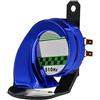 WNDUOKXH Sirena clacson a chiocciola - Rumoroso e impermeabile per auto e moto 130dB Sirena a clacson ABS forte 130dB Chiocciola Adatto per, blu
