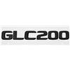 Generico Adesivo for auto in ABS con lettera, emblema 3D for bagagliaio posteriore, decalcomanie for GLC63, GLC200, GLC260, GLC300, accessori for auto(GLC200-Black)