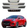 Luyhok Protezione battitacco per Ford Puma in acciaio con protezione portiera in plastica, protezione ingresso portiera auto Accessori 2019 2020 2021 2022 2023 2024