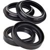 OwlKay 43x55x11 Forcella Anteriore Ammortizzatore di Sospensione Paraolio Parapolvere for TDM 5VX-23145-00 YZF1000 YZF-R1M YZF R1 1000 YZF-R1 M (Color : 2xOil seal 2xcover)