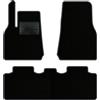 QUEMAR Tappetini Auto compatibili con Tesla Model Y dal 2020 anche Juniper/Kit Tappeti Moquette e Gomma su Misura (Set 2 Anter.+1 Poster.)/ Ricami e Colori Personalizzati (Bordo Antracite, 0 Ricami)