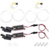 XTevu Set di Lampade Per Fari a LED - 4 Pezzi/set CCFL LED Per Fari Per Auto Angel Eyes Kit Lampada Refitting Compatibile con BMW E36 E38 E39 E46 Anelli Halo Per Fari
