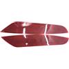 HMGWLCGH Riflettore Paraurti Posteriore Per VW Per Golf 6 MK6 2009-2013 Rosso Paraurti Posteriore Riflettore Luce Lampada Coda Avvertimento Riflettore Luce Lampada Nebbia