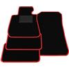 Generico Tappetini compatibili con BMW Serie 3 E90 2005-2013, bordo rosso, kit tappetini auto personalizzati, set tappeti in velluto, tappeto auto