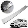 Chromemaster | Protezione paraurti Posteriore | Compatibile con Opel Combo dal 2019- | Acciaio inossidabile INOX spazzolato, Argento opaco | Protezione paraurti protegge la vernice del paraurti