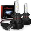 KATUR Lampadine per fari LED H7 Chitarre Super Bright CREE 16000LM Kit di conversione per Faro all-in-One LED Integrato 60W 6500K Xenon Bianco - 3 Anni di Garanzia