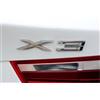 badgeswelt E690 X3 Emblem Badge adesivo per auto 3D scritta posteriore rimovibile Car Sticker Targhetta Cromo