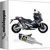 MOTOTOPGUN scarico omologato arrow race-tech in alluminio con fondello in carby compatibile con honda xadv x-adv 750 2017 2018 2019 2020 2021 2022 2023 mototopgun 71864akc