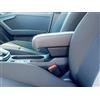 WOOD COMPANY Bracciolo Compatibile con Audi A3 8Y dal 2020 in avanti - Regolabile in Lunghezza - Solo per A3 Senza bracciolo Originale (Tessuto Grigio Scuro)