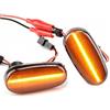 VIGORTHRIVE 2 pezzi indicatori di direzione dinamici LED parafango anteriore luce di posizione laterale lente fumé compatibile con Alfa Romeo 147(937) GT(937) MiTo (955) Fiat Bravo II hatchback (198)