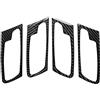 WABTU Rifiniture Interne Per Auto Uso adatto for BMW X5 E70 X6 E71 2008-2013 In Fibra di Carbonio Maniglia Interna Della Porta Cornice Trim Adesivi Decorazione di Interni Accessori Rifiniture Interne
