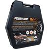 POWER GRIP Catene da Neve 12mm Omologate Tuv Gs Onorm Gruppo 245 SUV Montaggio Facile con Tensore Auto-bloccante Compatibile con Varie Misure di Pneumatici Lega di Acciaio