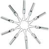 Lampa 60254 Set 10 terminali di Chiusura con moschettone per Corde - Ø 8 mm