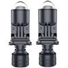 KYPSZQPSH Fari con lente H4 160W 90000LM Lampada for auto Mini lente LED 9003 Lampadine HIB2 for auto Moto Doppio proiettore Len LED Automotive 12V 24V(2PCS LHD)