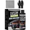 Generico Rigenerante Plastiche Nere per Auto,Protezione Solare Auto Rigenerante Guarnizioni Nere | Soluzione 100ml Nasconde Graffi D'Uso su Cruscotto Paraurti