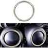 URPIZY Rivestimento decorativo per volante in lega di alluminio per MINI Cooper F54 F55 F56 F57 F60 per Clubman Countryman con volante a 3 razze (Argento)