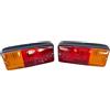 G.L.D. Forniture Kit Fanali dx e sx posteriori con luce targa per Trattori Carrelli Rimorchi senza lampadine